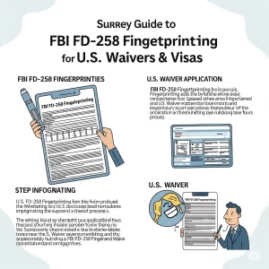 A Surrey Guide to FBI FD-258 Fingerprinting for U.S. Entry Waivers & Visas