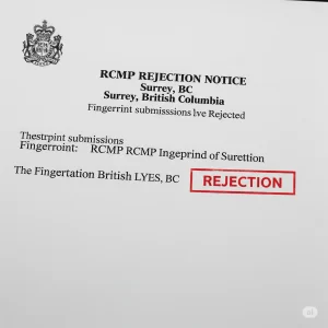 My Fingerprints Were Rejected by the RCMP. What’s Next? A Guide for Surrey Residents