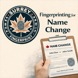Fingerprinting name change services