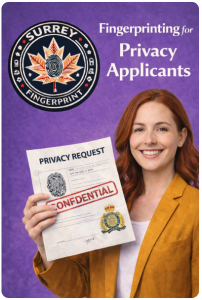 Fingerprint for Privacy Act Requests Surrey BC | RCMP Accredited