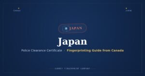 Japan Police Clearance Certificate (PCC) from Canada — Fingerprinting Guide