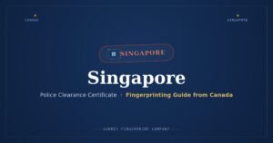 Singapore Police Clearance Certificate (PCC) from Canada — Fingerprinting Guide